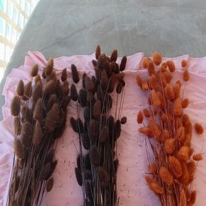 Rustic Brown and Orange Dried Floral Arrangement